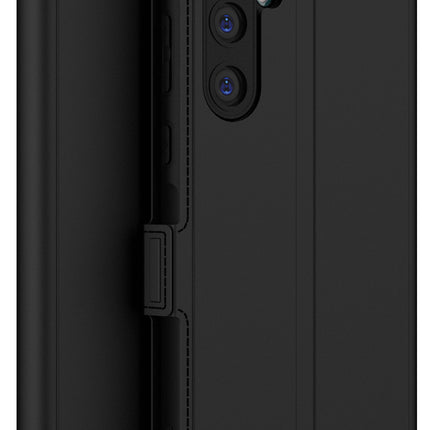 Mobizang Noble Slim Magnetic Leather Flip Case Cover for Samsung Galaxy A35 (5G) | Card Holder Stand Flip Wallet Case (Black)