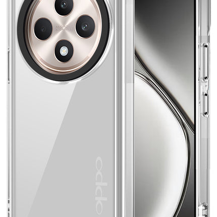 Mobizang Warrior Acrylic Clear Back Cover For Oppo F27 Pro / Oppo F27 Pro Plus | Slim Shockproof [Military Grade Protection] Hybrid Bumper Case (Clear Sides)