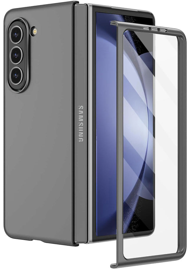 Mobizang Ultra Thin Back Case for Samsung Galaxy Z Fold 5 | Full Body Protection Hard Back Cover, Grey