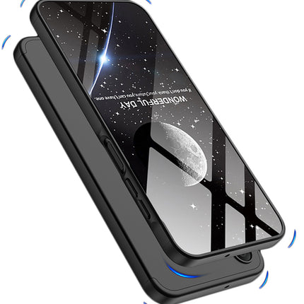Kapa Double Dip Full 360 Protection Back Case Cover for Samsung Galaxy A25 (5G) (Black)