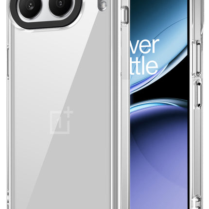 Mobizang Warrior Acrylic Clear Back Cover For OnePlus Nord 4 | Slim Shockproof [Military Grade Protection] Hybrid Bumper Case (Transparent Sides)