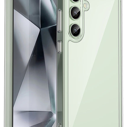 Mobizang Unicorn Acrylic Clear Back Cover For Samsung Galaxy S24 FE | Slim Shockproof [Military Grade Protection] Hybrid Bumper Case (Clear Sides)