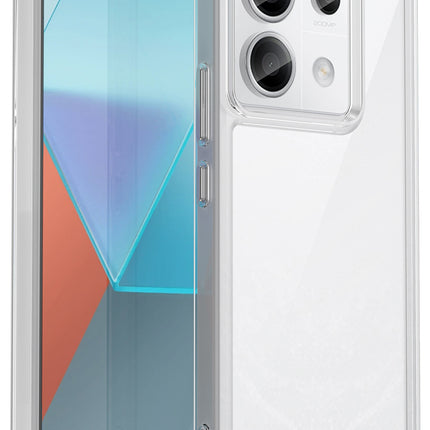 Mobizang Unicorn Acrylic Clear Back Cover For Redmi Note 13 Pro (5G) | Slim Shockproof [Military Grade Protection] Hybrid Bumper Case (Clear Sides)