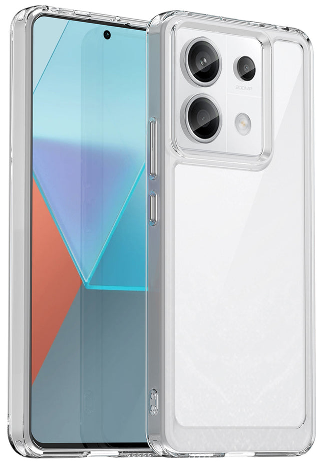 Mobizang Unicorn Acrylic Clear Back Cover For Redmi Note 13 Pro (5G) | Slim Shockproof [Military Grade Protection] Hybrid Bumper Case (Clear Sides)