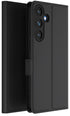 Mobizang Noble Slim Magnetic Leather Flip Case Cover for Samsung Galaxy S25 | Card Holder Stand Flip Wallet Case (Black)