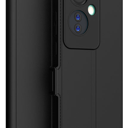 Kapa Noble Slim Magnetic Leather Flip Case Cover for OPPO F25 Pro (5G) | Card Holder Stand Flip Wallet Case (Black)