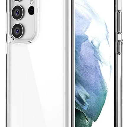 Mobizang Shield Clear Acrylic Back Shock Proof Case Cover for Samsung Galaxy S24 Ultra (Transparent)