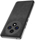 Mobizang Tux Leather Back Cover for Oppo F27 Pro / Oppo F27 Pro Plus | Slim Shockproof Camera Protection Bumper Case (Black)