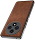 Mobizang Tux Leather Back Cover for Oppo F27 Pro / Oppo F27 Pro Plus | Slim Shockproof Camera Protection Bumper Case (Brown)