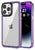 Mobizang Warrior Acrylic Clear Back Cover For Apple iPhone 16 Pro Max | Slim Shockproof [Military Grade Protection] Hybrid Bumper Case (Purple Sides)