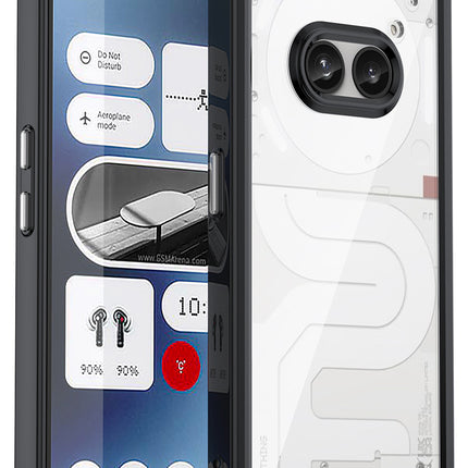 Mobizang Unicorn Acrylic Clear Back Cover For Nothing Phone 2A / 2A Plus | Slim Shockproof [Military Grade Protection] Hybrid Bumper Case (Black Sides)