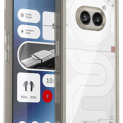 Mobizang Unicorn Acrylic Clear Back Cover For Nothing Phone 2A / 2A Plus | Slim Shockproof [Military Grade Protection] Hybrid Bumper Case (Grey Sides)