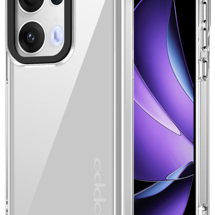 Mobizang Warrior Acrylic Clear Back Cover For Oppo Reno 13 5G | Slim Shockproof [Military Grade Protection] Hybrid Bumper Case (Clear Sides)