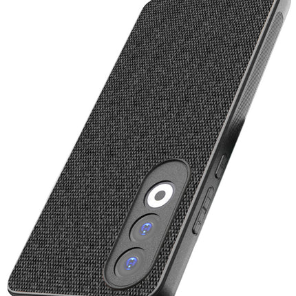 Mobizang Soft Full Fabric Protective Back Case Cover for OnePlus Nord CE4 | Shockproof Slim Hard Anti Slip Back Case (Black)
