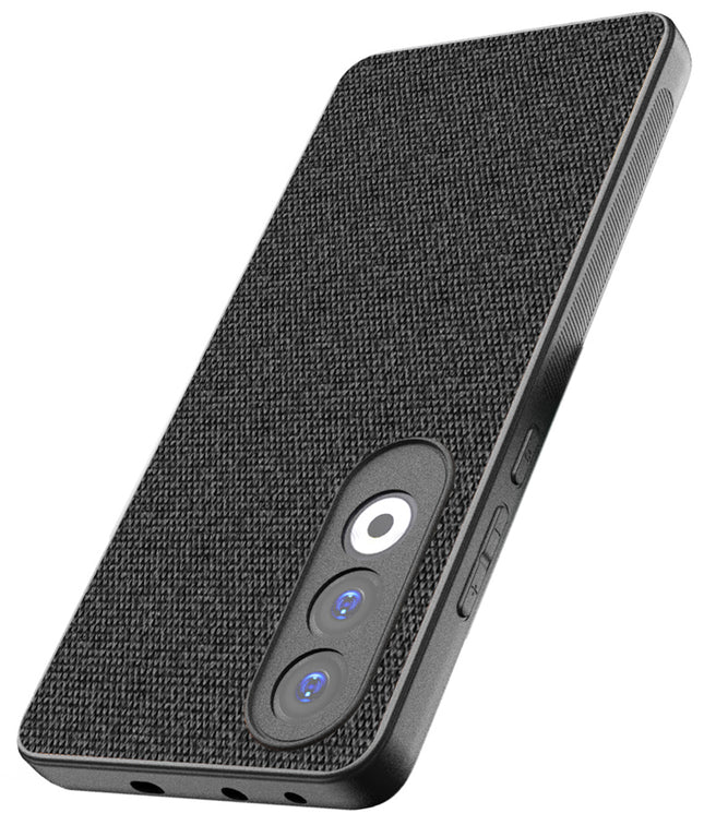 Mobizang Soft Full Fabric Protective Back Case Cover for OnePlus Nord CE4 | Shockproof Slim Hard Anti Slip Back Case (Black)