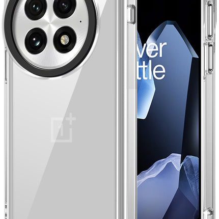 Mobizang Warrior Acrylic Clear Back Cover For OnePlus 13R | Slim Shockproof [Military Grade Protection] Hybrid Bumper Case (Clear Sides)