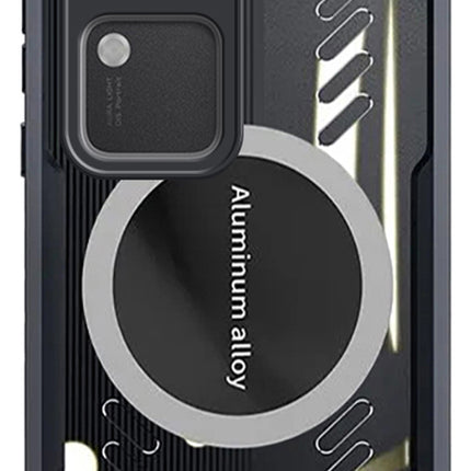 Mobizang Magnetic Heat Dissipation Gaming Back Cover for Vivo V30 Pro (5G) | Slim Shockproof Bumper Case (Black)
