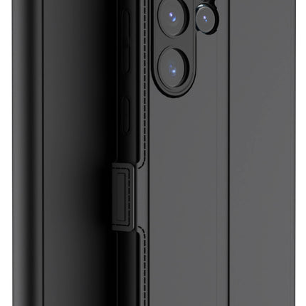 Mobizang Noble Slim Magnetic Leather Flip Case Cover for Samsung Galaxy S25 Ultra | Card Holder Stand Flip Wallet Case (Black)