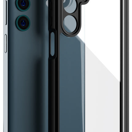 Mobizang Hawkeye Clear Back Cover for Samsung Galaxy M35 (5G) | Camera Lens Protector Shockproof Slim Clear Case Cover (Black)