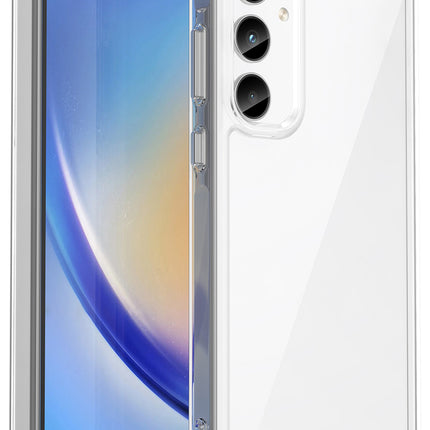 Mobizang Unicorn Acrylic Clear Back Cover For Samsung Galaxy A55 (5G) | Slim Shockproof [Military Grade Protection] Hybrid Bumper Case (Clear Sides)