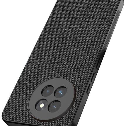 Mobizang Soft Full Fabric Protective Back Case Cover for Xiaomi 14 Civi | Shockproof Slim Hard Anti Slip Back Case (Black)