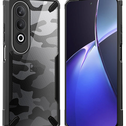 Mobizang Bull Camouflage Back Cover for OnePlus Nord CE 4 | [Military Grade Protection] Shock Proof Slim Hybrid Bumper Case (Black)