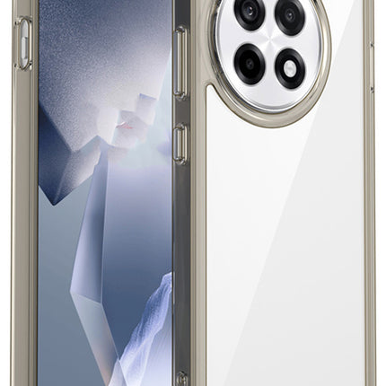 Mobizang Unicorn Acrylic Clear Back Cover For OnePlus 13R | Slim Shockproof [Military Grade Protection] Hybrid Bumper Case (Grey Sides)
