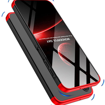 Kapa Double Dip Full 360 Protection Back Case Cover for Samsung Galaxy A15 (5G) (Red , Black)