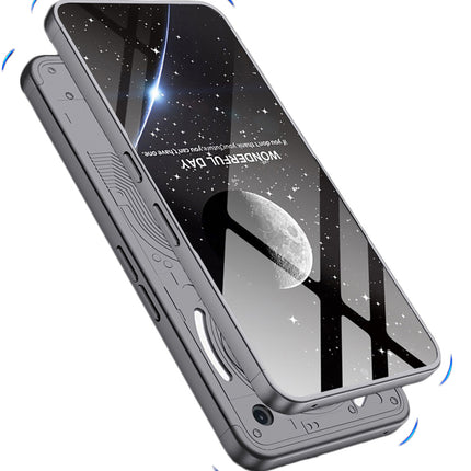 Mobizang Double Dip Full 360 Protection Back Case Cover for Nothing Phone 3A 5G (Grey)