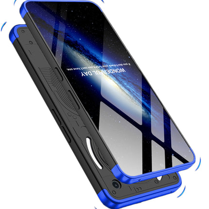 Mobizang Double Dip Full 360 Protection Back Case Cover for Nothing Phone 3A 5G (Black,Blue)