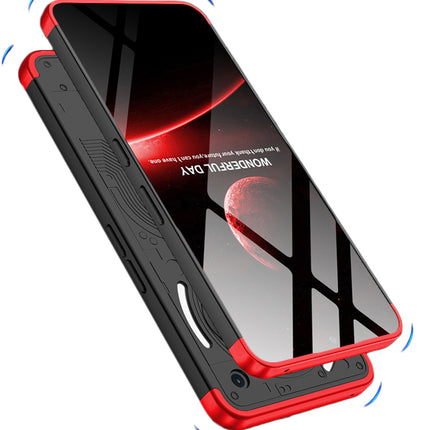 Mobizang Double Dip Full 360 Protection Back Case Cover for Nothing Phone 3A 5G (Red,Black)