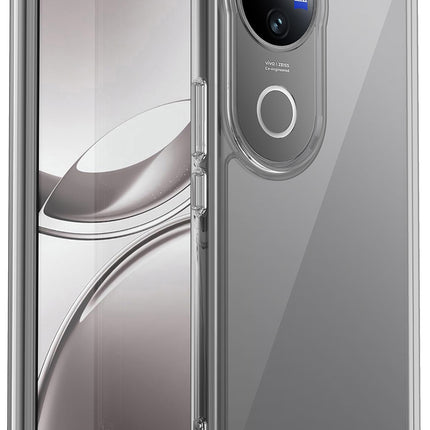 Mobizang Unicorn Acrylic Clear Back Cover For Vivo V50 / V50E 5G | Slim Shockproof [Military Grade Protection] Hybrid Bumper Case (Clear Sides)