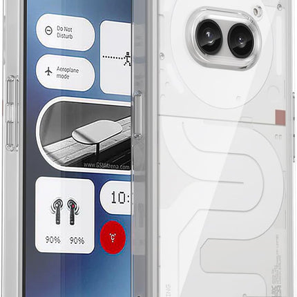 Mobizang Shield Clear Acrylic Back Shock Proof Case Cover for Nothing Phone 2A (Transparent)