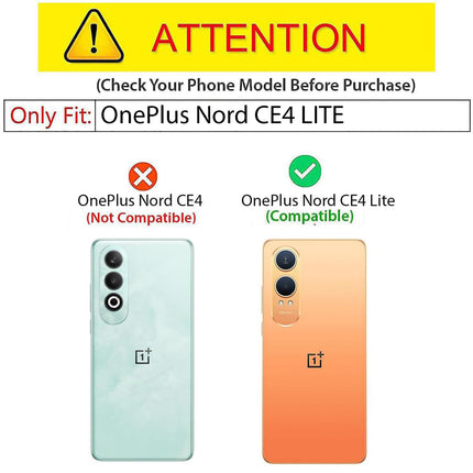 Mobizang Warrior Acrylic Clear Back Cover For OnePlus Nord CE 4 Lite | Slim Shockproof [Military Grade Protection] Hybrid Bumper Case (Purple Sides)