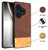 Mobizang Soft Fabric & Leather Hybrid Protective Back Cover for Realme GT 6 / GT 6T | Shockproof Slim Hard Anti Slip Back Case (Brown)