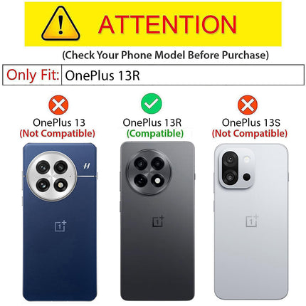 Mobizang Unicorn Acrylic Clear Back Cover For OnePlus 13R | Slim Shockproof [Military Grade Protection] Hybrid Bumper Case (Grey Sides)