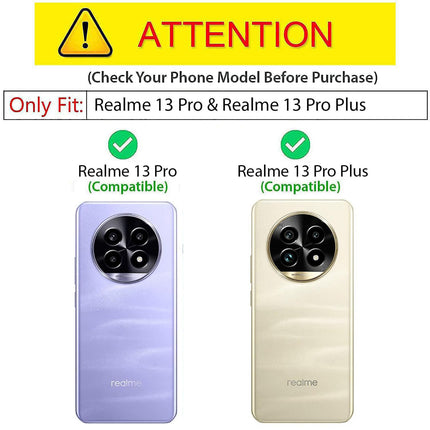 Mobizang Tux Leather Back Cover for Realme 13 PRO / 13 PRO PLUS | Slim Shockproof Camera Protection Bumper Case (Brown)
