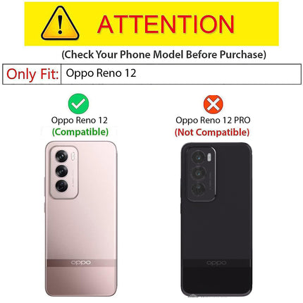 Mobizang Soft Fabric & Leather Hybrid Protective Back Cover for Oppo Reno 12 (5G) | Shockproof Slim Hard Anti Slip Back Case (Brown)