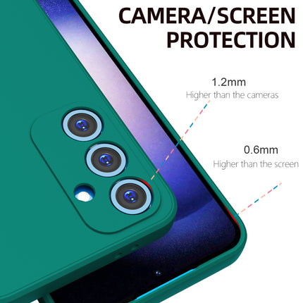 Mobizang Matte Protective Lens Flexible Back Cover for Samsung Galaxy S24 FE | Slim Silicone with Soft Lining Shockproof Full Body Bumper Case (Green)