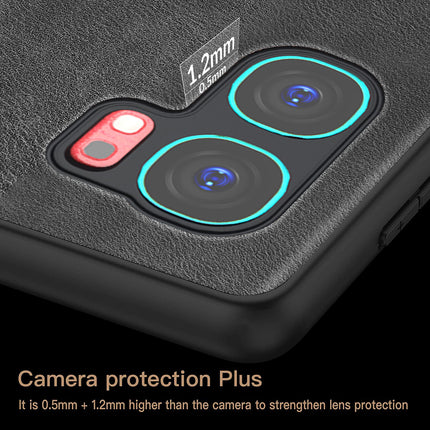 Kapa Tux Leather Back Cover for IQOO Neo 9 Pro | Slim Shockproof Camera Protection Bumper Case (Black)