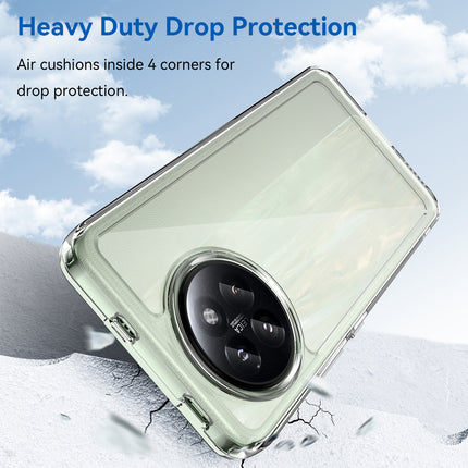 Mobizang Unicorn Acrylic Clear Back Cover For Xiaomi 14 Civi | Slim Shockproof [Military Grade Protection] Hybrid Bumper Case (Clear Sides)