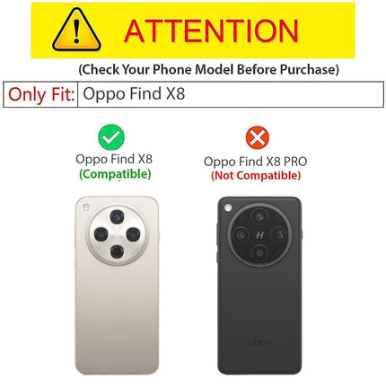 Mobizang Soft Fabric & Leather Hybrid Protective Back Cover for Oppo Find X8 | Shockproof Slim Hard Anti Slip Back Case (Black,Brown)