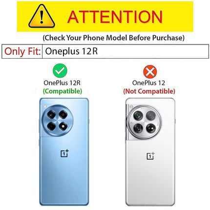 Mobizang Armor Slider Back Cover for OnePlus 12R | Inbuilt Ring + Camera Slider Shockproof Lens Protection Bumper Back Case (Blue)