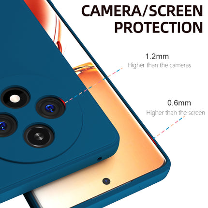 Mobizang Matte Protective Lens Flexible Back Cover for Oppo F27 Pro / Oppo F27 Pro Plus | Slim Silicone with Soft Lining Shockproof Full Body Bumper Case (Blue)