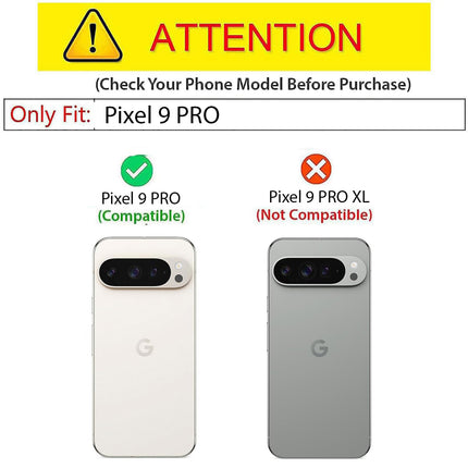 Mobizang Noble Slim Magnetic Leather Flip Case Cover for Google Pixel 9 Pro | Card Holder Stand Flip Wallet Case (Blue)