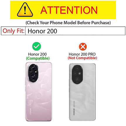 Mobizang Armor Slider Back Cover for Honor 200 (5G) | Inbuilt Ring + Camera Slider Shockproof Lens Protection Bumper Back Case (Grey)