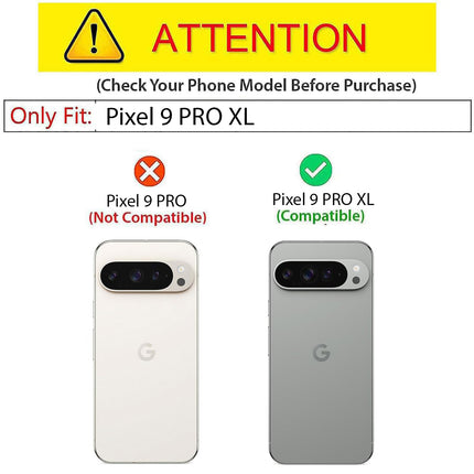 Mobizang Bull Camouflage Back Cover for Google Pixel 9 PRO XL | [Military Grade Protection] Shock Proof Slim Hybrid Bumper Case (Black)