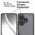 Mobizang Hawkeye Clear Back Cover for Realme GT 6 / GT 6T | Camera Lens Protector Shockproof Slim Clear Case Cover (Black)