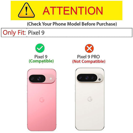 Mobizang Noble Slim Magnetic Leather Flip Case Cover for Google Pixel 9 | Card Holder Stand Flip Wallet Case (Blue)
