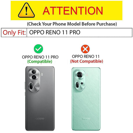 Mobizang Warrior Acrylic Clear Back Cover For Oppo Reno 11 pro | Slim Shockproof [Military Grade Protection] Hybrid Bumper Case (Grey Sides)